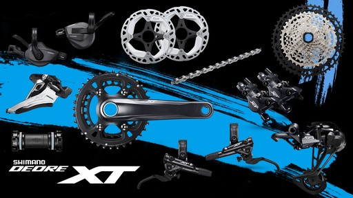 Group Set MTB SHIMANO XT M8100 2x12 Spd Hydraulic Neo Zigma